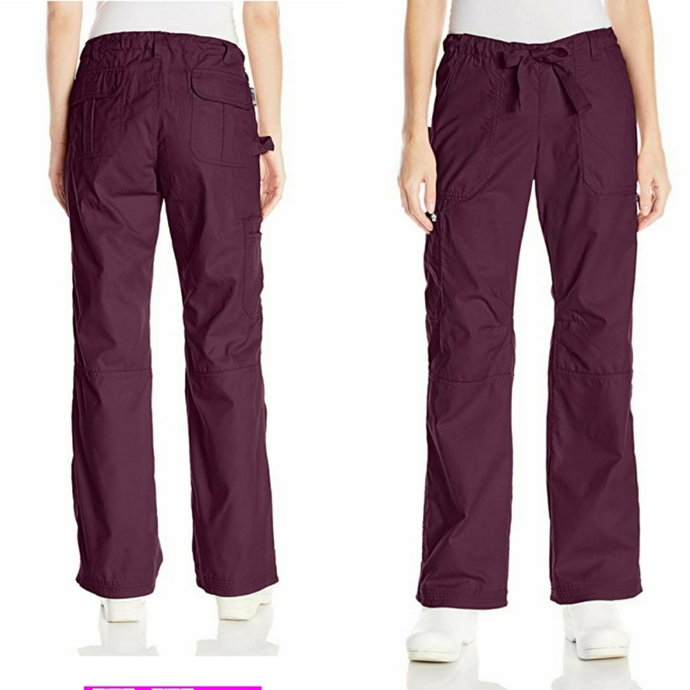 KOI Scrub Pants - Wine/Merlot Color